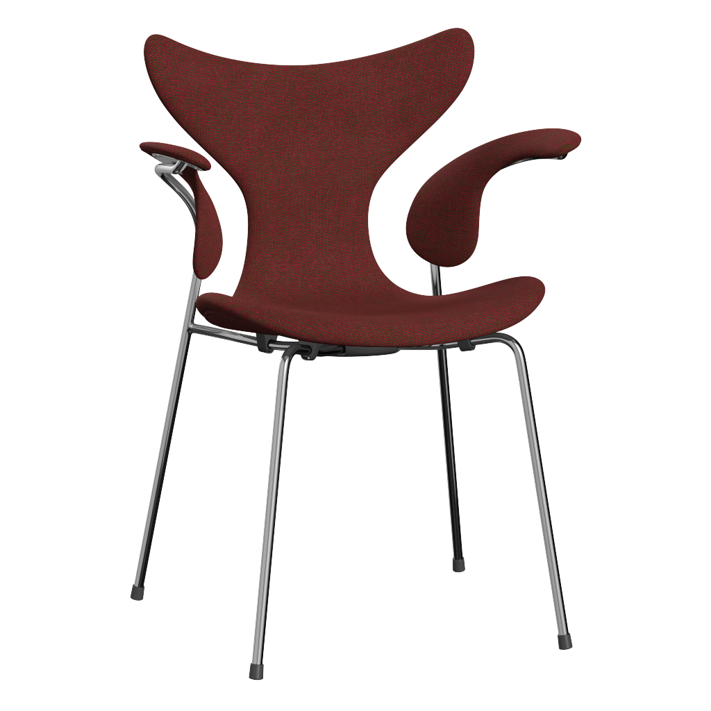 3208 Liljan med armstöd, helklädd av Arne Jacobsen - Hallingdal - 660 Red/Green - Jacobsen Plus