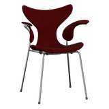 3208 Liljan med armstöd, helklädd av Arne Jacobsen - Hallingdal - 687 Dark Red - Jacobsen Plus