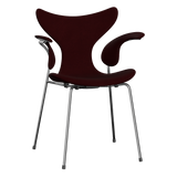 3208 Liljan med armstöd, helklädd av Arne Jacobsen - Hallingdal - 694 Wine Red - Jacobsen Plus