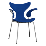 3208 Liljan med armstöd, helklädd av Arne Jacobsen - Hallingdal - 733 Coral Blue - Jacobsen Plus