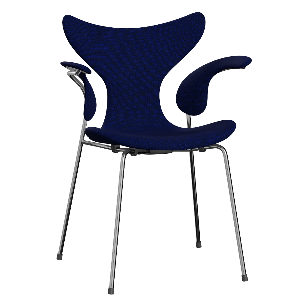 3208 Liljan med armstöd, helklädd av Arne Jacobsen - Hallingdal - 773 Dark Blue - Jacobsen Plus