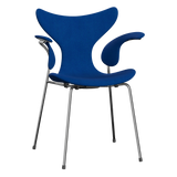 3208 Liljan med armstöd, helklädd av Arne Jacobsen - Hallingdal - 810 Blue/Light Turquise - Jacobsen Plus
