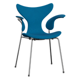 3208 Liljan med armstöd, helklädd av Arne Jacobsen - Hallingdal - 850 Turqoise - Jacobsen Plus