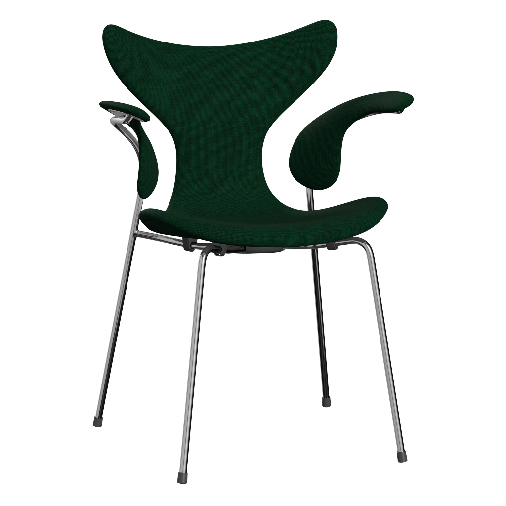 3208 Liljan med armstöd, helklädd av Arne Jacobsen - Hallingdal - 944 Glass Green - Jacobsen Plus