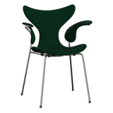 3208 Liljan med armstöd, helklädd av Arne Jacobsen - Hallingdal - 944 Glass Green - Jacobsen Plus
