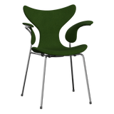 3208 Liljan med armstöd, helklädd av Arne Jacobsen - Hallingdal - 960 Grass Green - Jacobsen Plus
