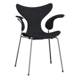 3208 Liljan med armstöd, helklädd av Arne Jacobsen - Hallingdal - 968 Purple/Green - Jacobsen Plus