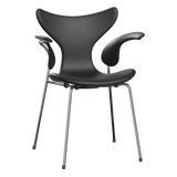 3208 Liljan med armstöd, helklädd av Arne Jacobsen - Essential læder - Black - Jacobsen Plus