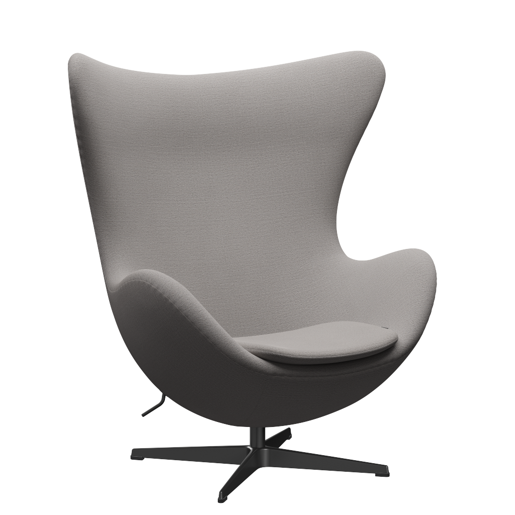 3316 Ägget loungestol, stomme i svart av Arne Jacobsen - Christianshavn - 1121 Beige - Jacobsen Plus