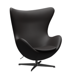 3316 Ägget loungestol, stomme i svart av Arne Jacobsen