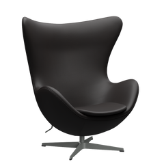3316 Ägget loungestol, stomme i silvergrå av Arne Jacobsen
