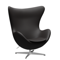 3316 Ägget loungestol, stomme i borstad Aluminium av Arne Jacobsen