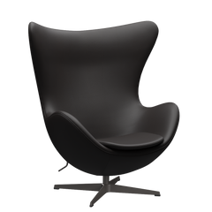 3316 Ægget loungestol, stomme i varm grafit av Arne Jacobsen