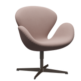 3320 Svanen Loungefåtölj, stomme i brun brons av Arne Jacobsen - Christianshavn - 1130 Light Red Uni - Jacobsen Plus