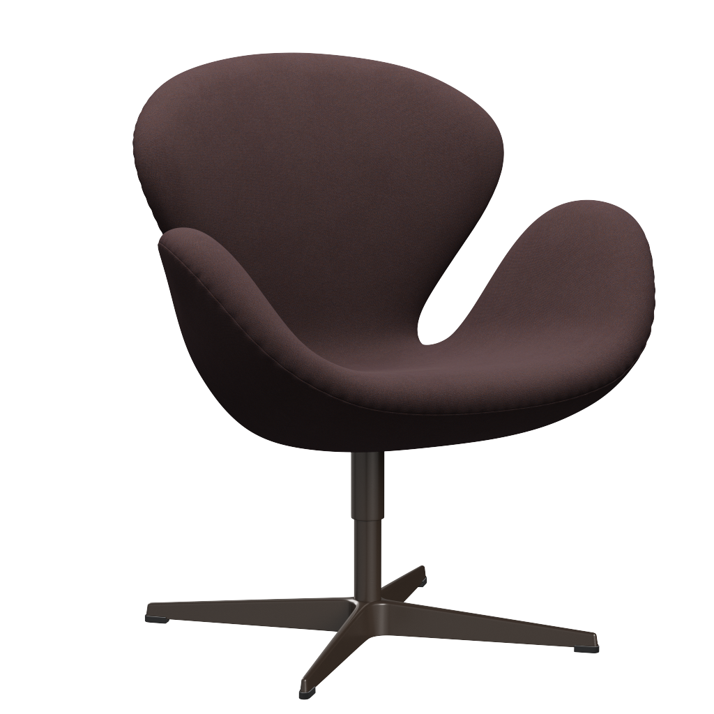 3320 Svanen Loungefåtölj, stomme i brun brons av Arne Jacobsen - Christianshavn - 1135 Blue/Orange - Jacobsen Plus