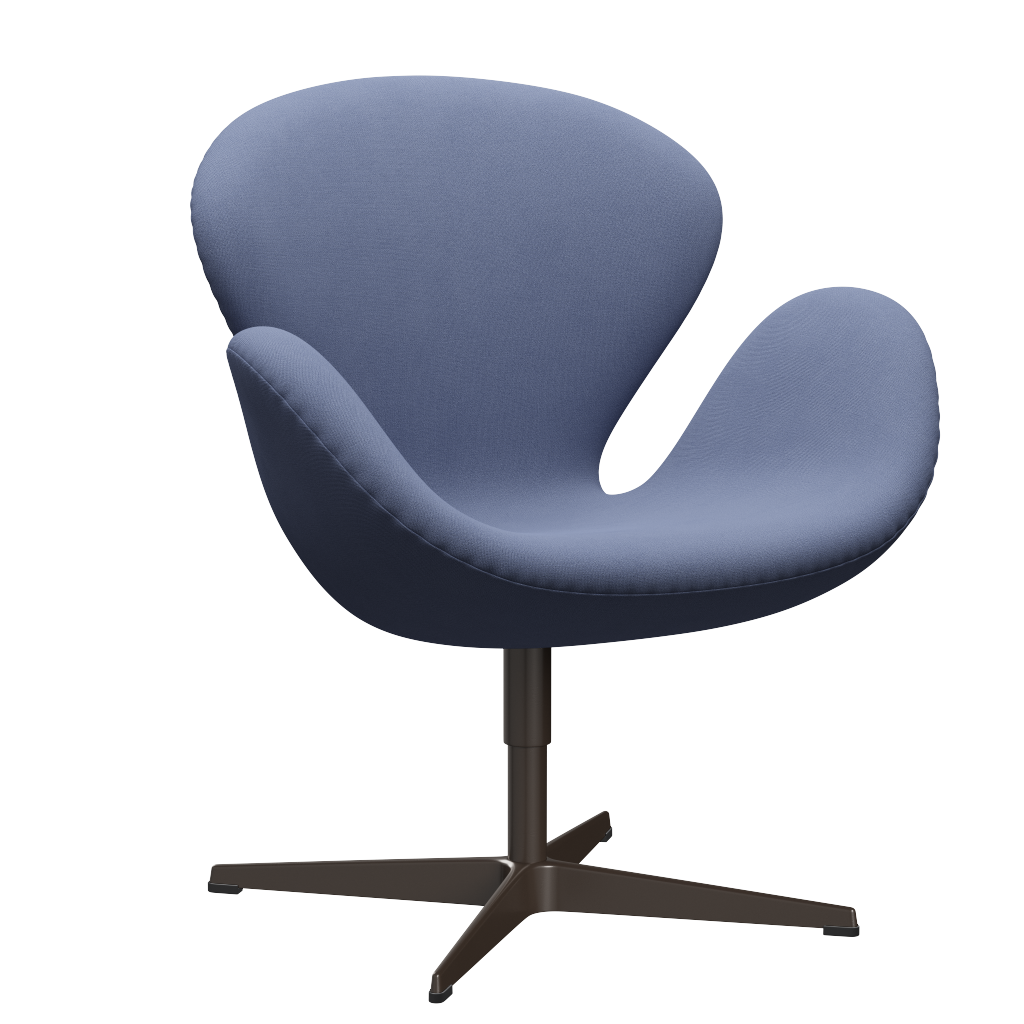 3320 Svanen Loungefåtölj, stomme i brun brons av Arne Jacobsen - Christianshavn - 1151 Light Blue Uni - Jacobsen Plus