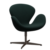 3320 Svanen Loungefåtölj, stomme i brun brons av Arne Jacobsen - Christianshavn - 1161 Dark Green - Jacobsen Plus