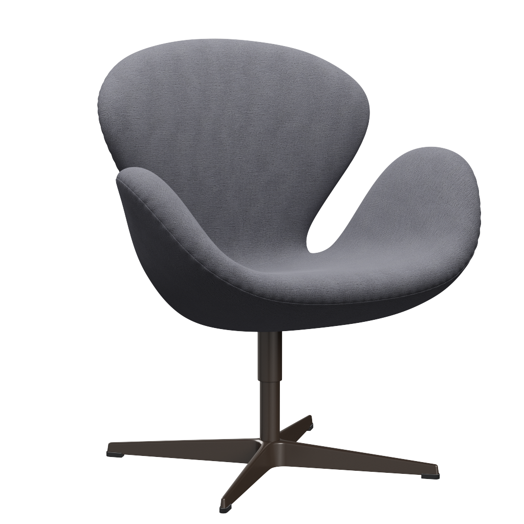 3320 Svanen Loungefåtölj, stomme i brun brons av Arne Jacobsen - Christianshavn - 1171 Light Grey - Jacobsen Plus