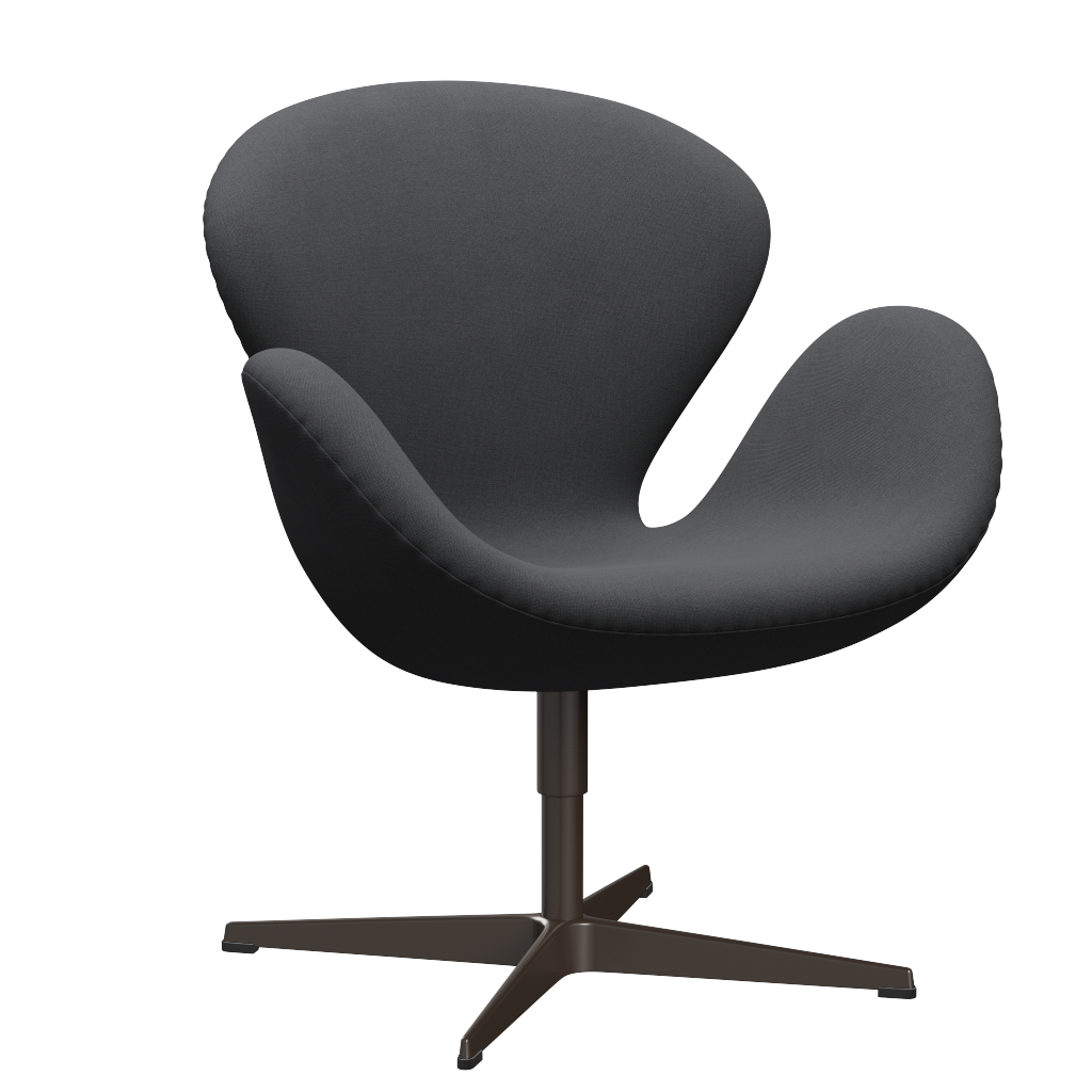 3320 Svanen Loungefåtölj, stomme i brun brons av Arne Jacobsen - Christianshavn - 1172 Grey Uni - Jacobsen Plus