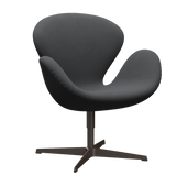 3320 Svanen Loungefåtölj, stomme i brun brons av Arne Jacobsen - Christianshavn - 1172 Grey Uni - Jacobsen Plus