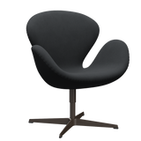 3320 Svanen Loungefåtölj, stomme i brun brons av Arne Jacobsen - Christianshavn - 1174 Dark Grey - Jacobsen Plus
