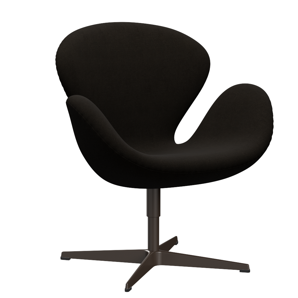 3320 Svanen Loungefåtölj, stomme i brun brons av Arne Jacobsen - Hallingdal - 390 Dark Brown - Jacobsen Plus