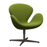 3320 Svanen Loungefåtölj, stomme i brun brons av Arne Jacobsen - Hallingdal - 980 Green - Jacobsen Plus