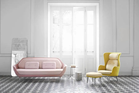 Ro Pall med stomme i aluminium från Fritz Hansen - Christianshavn - 1110 Yellow - Jacobsen Plus