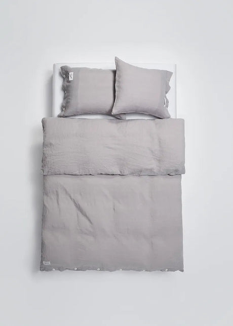 Mother Linne Duvet Cover Enkel 140x220 cm från Magniberg - Bluish Grey - Jacobsen Plus