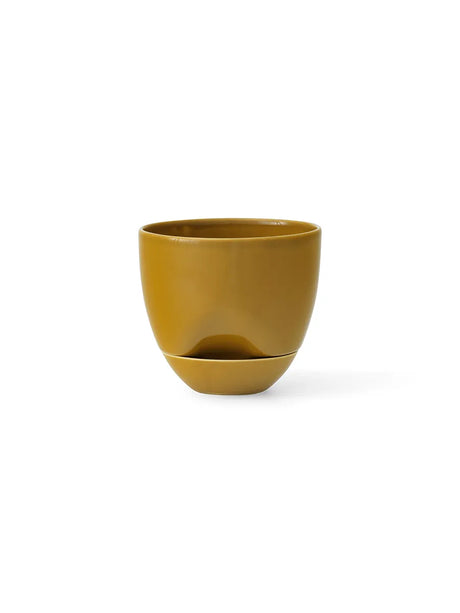 Hydrous Planter, ockra i Ø 12 cm från Audo Copenhagen - Jacobsen Plus