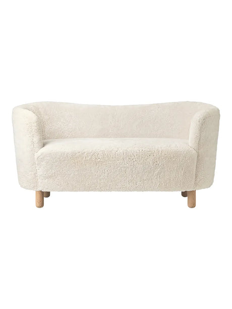 Mingle Soffa från Audo Copenhagen - Natural Oak - Sheepskin Moonlight - Jacobsen Plus