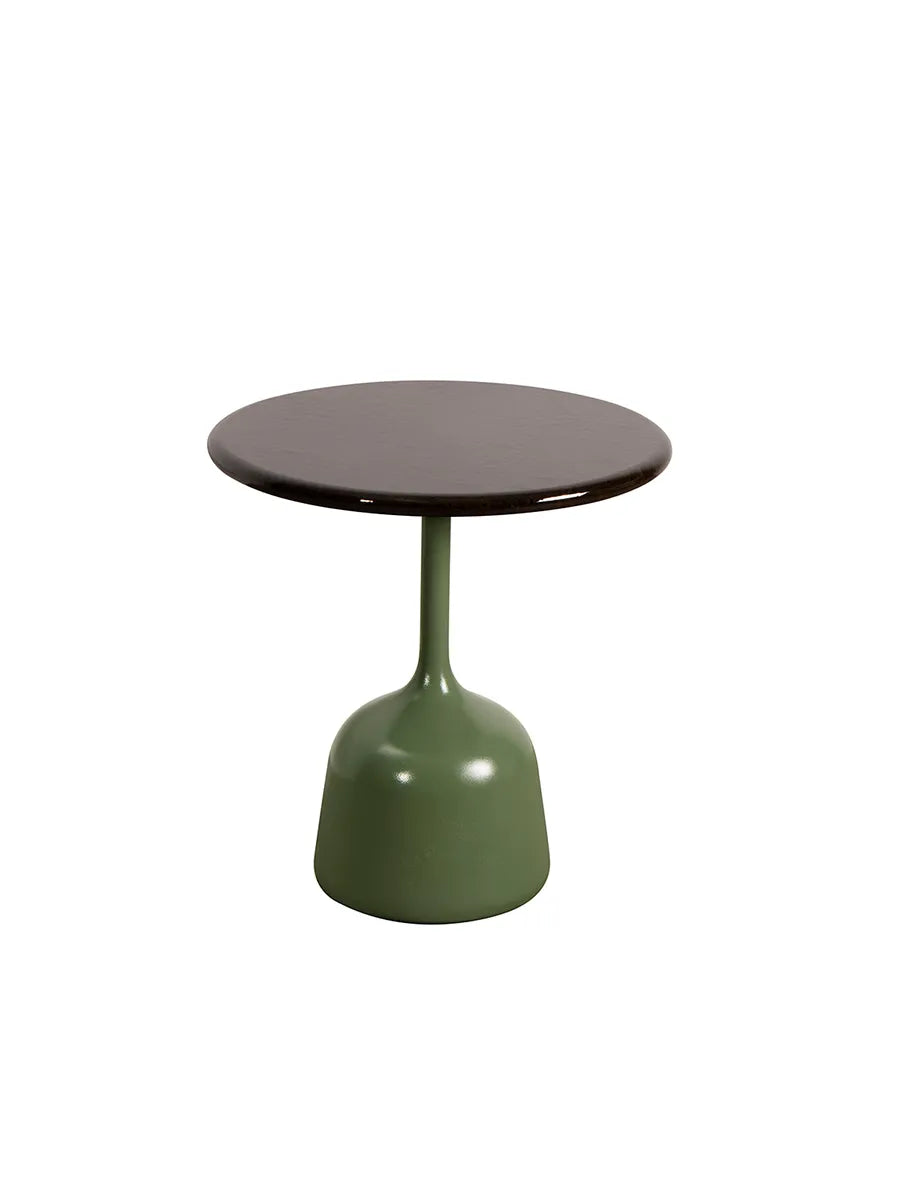 Glaze Soffbord, litet från Cane-line - Black / Green aluminium - Jacobsen Plus