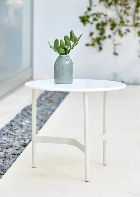 Twist Soffbord, litet från Cane-line - Lava grey / Black (keramik) - Jacobsen Plus