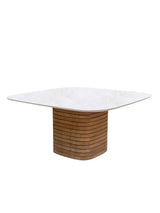 Mellow Trädgårdsbord, kvadratiskt från Cane-line - Travertine look - Jacobsen Plus
