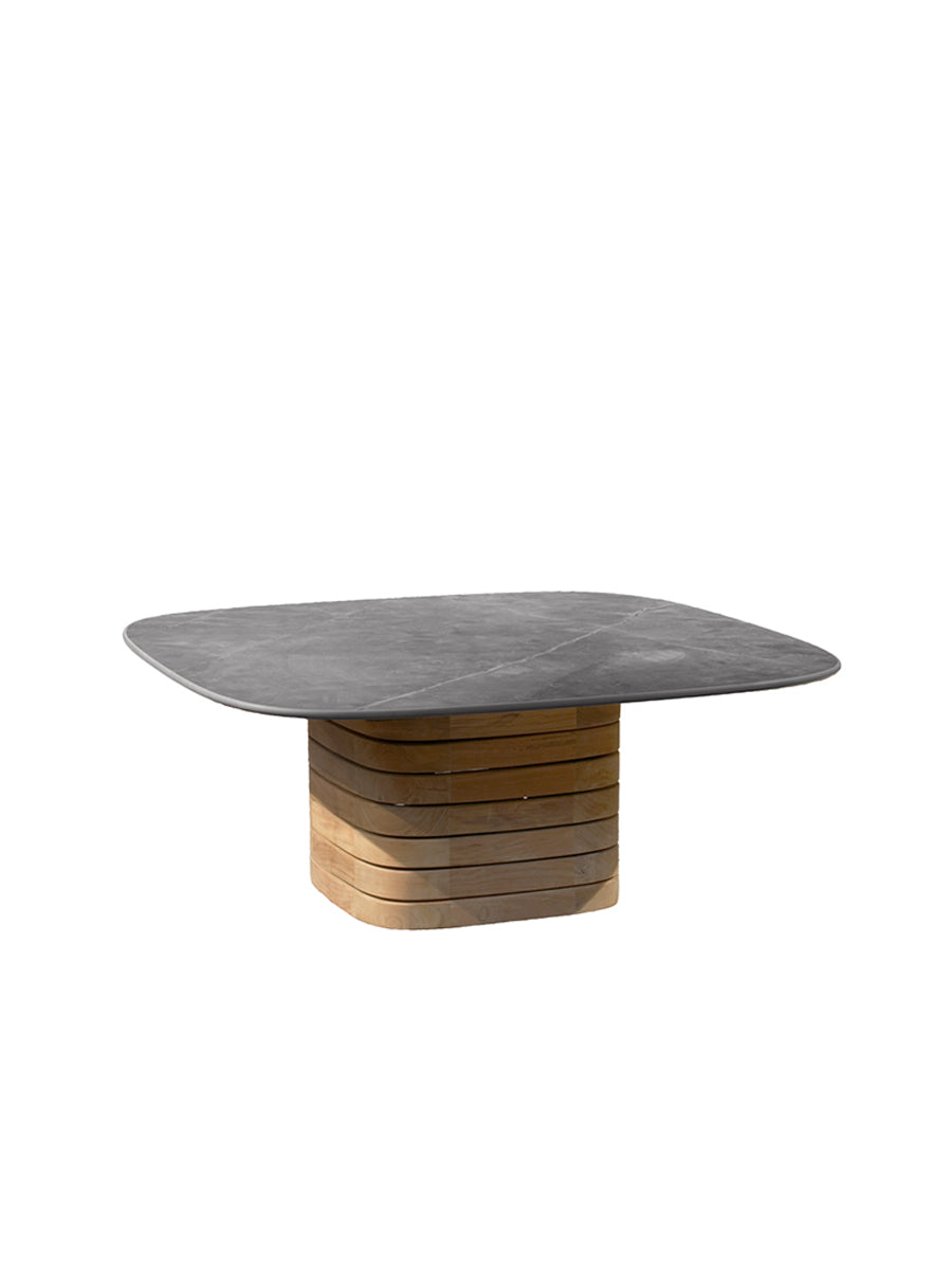 Mellow utomhussoffbord, kvadratiskt, litet från Cane-line - Taupe - Jacobsen Plus