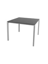 Pure Bord, 100x100 cm från Cane-line - Light grey / Nero Black - Jacobsen Plus