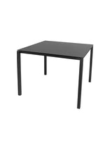 Pure Bord, 100x100 cm från Cane-line - Lava grey / Nero Black - Jacobsen Plus