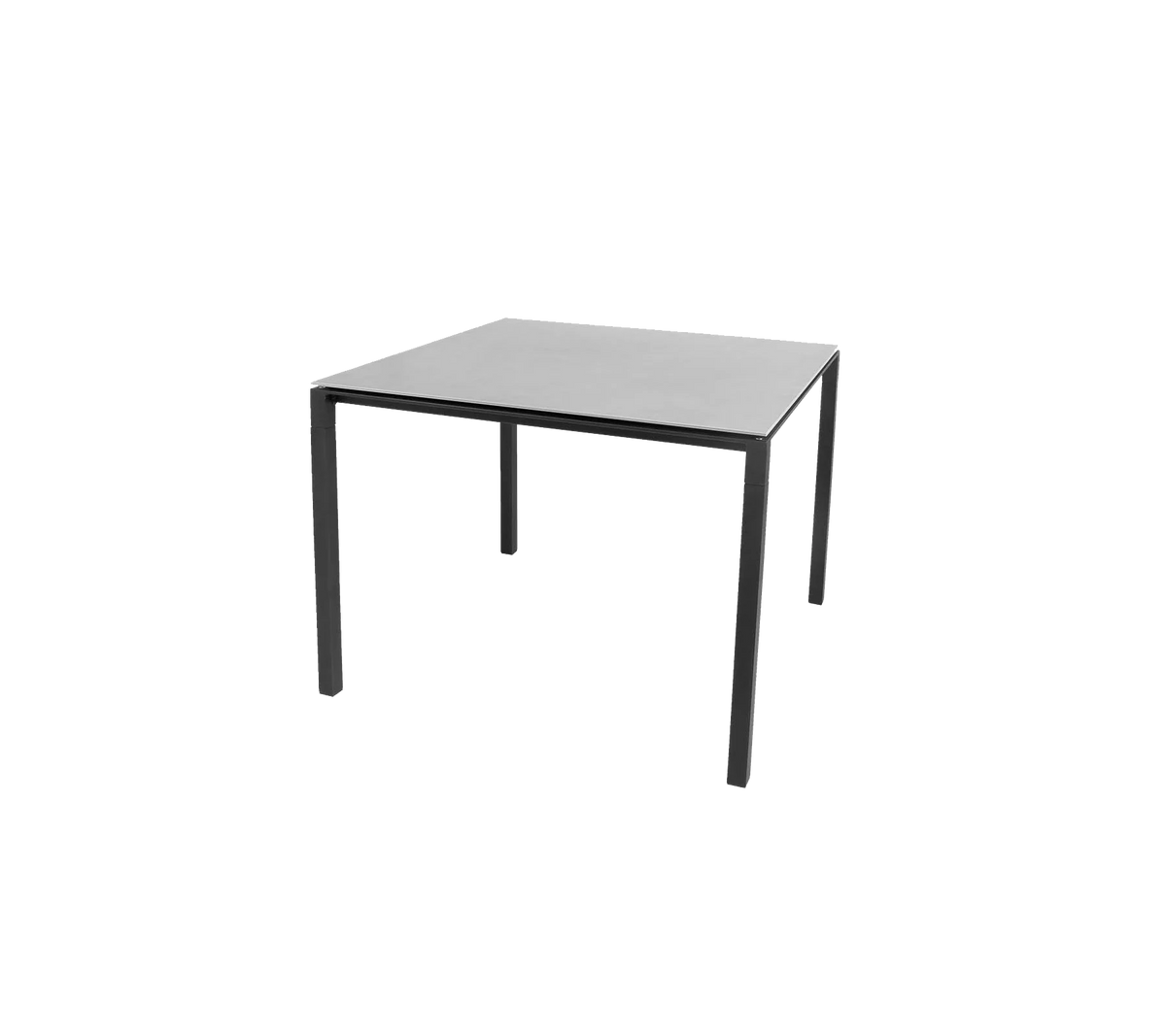Pure Bord, 100x100 cm från Cane-line - Lava grey / Concrete grey - Jacobsen Plus