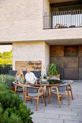 Luna Stol, teak/grå från Cane-line - 5 - Jacobsen Plus