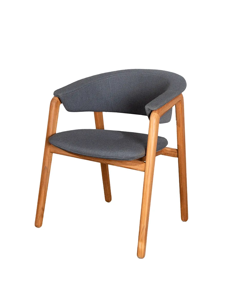 Luna Stol, teak/grå från Cane-line - 1 - Jacobsen Plus