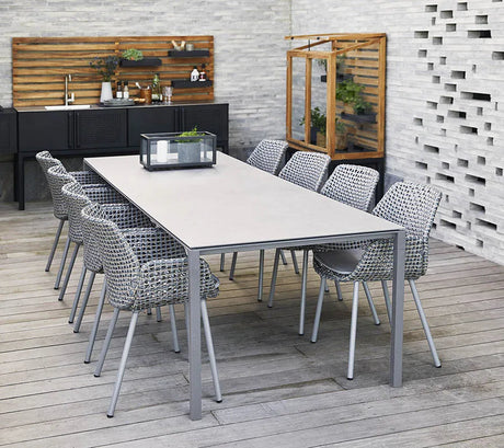 Pure Bord, 280x100 cm från Cane-line - Lava grey / Concrete grey - Jacobsen Plus