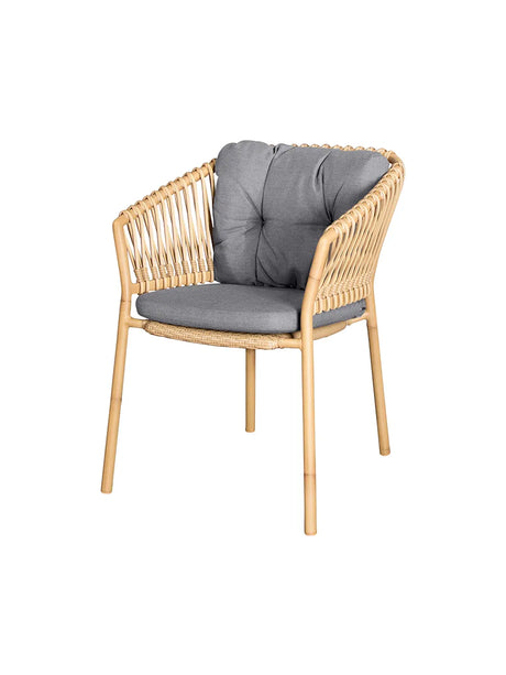 Ocean Stol, Weave från Cane-line - Naturlig / Grey, Cane-line Natté - Jacobsen Plus
