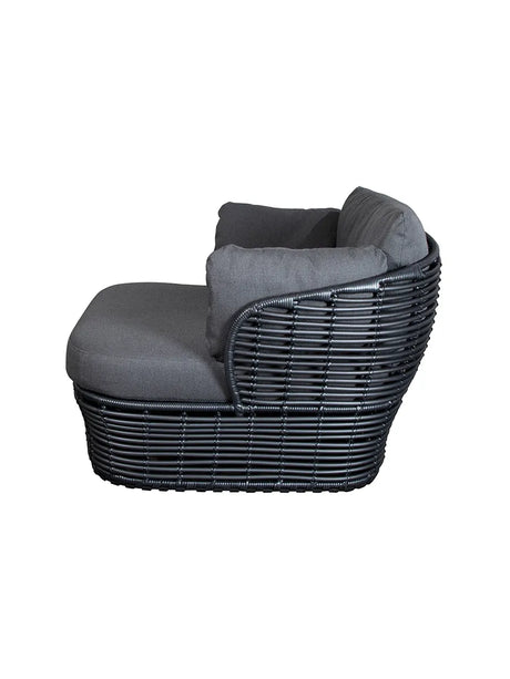 Basket loungestol från Cane-line - Graphite stel m. grey dynor - Jacobsen Plus