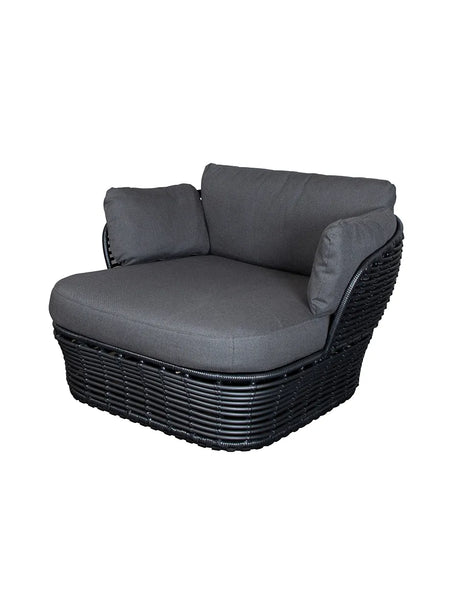 Basket loungestol från Cane-line - Graphite stel m. grey dynor - Jacobsen Plus