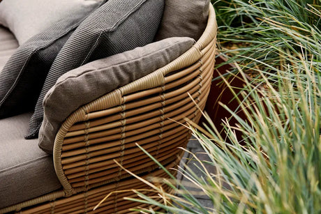 Basket loungestol från Cane-line - Graphite stel m. grey dynor - Jacobsen Plus
