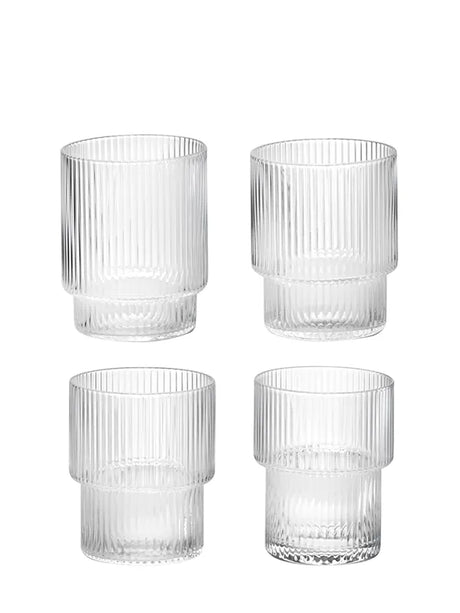 Ripple glas (set med 4 st) från Ferm Living - Jacobsen Plus