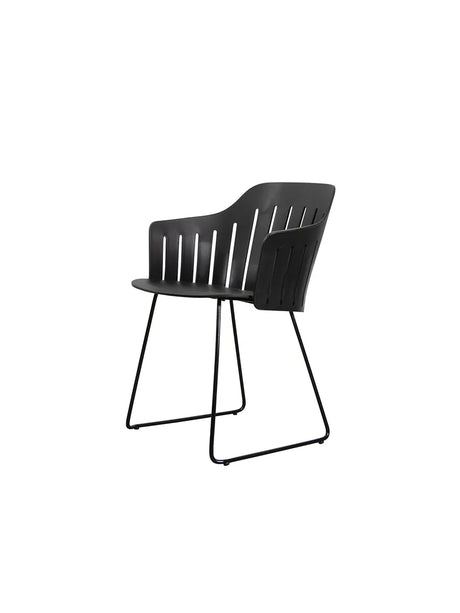Choice Stol från Cane-line - Black / Galvanized steel-4-legs-black - Jacobsen Plus