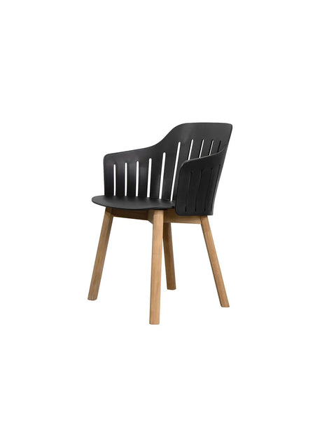 Choice Stol från Cane-line - Black / Galvanized steel-4-legs-black - Jacobsen Plus
