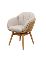 Stay Trädgårdsstol med Teak Swivel från Cane-line - Sand, Cane-line Natté - Jacobsen Plus