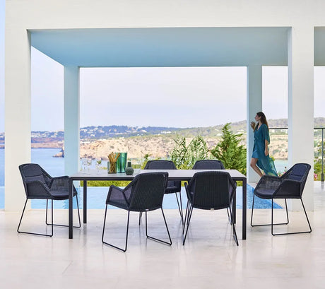 Breeze Trädgårdsstol med medarunderrede från Cane-line - Black - Jacobsen Plus